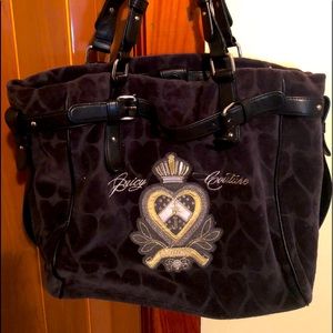 Authentic juicy tote crushed velour